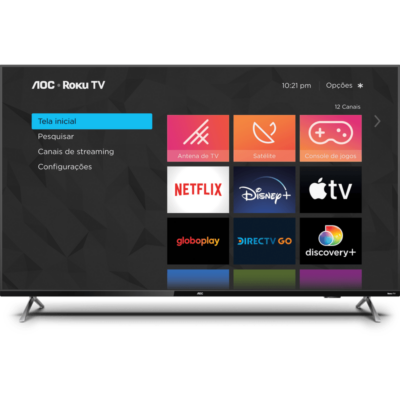 Smart TV AOC Roku LED 50 Polegadas 4k UHD Wi-Fi